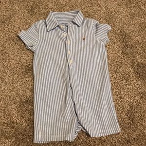 Ralph Lauren Childrenswear Light Blue One Piece
